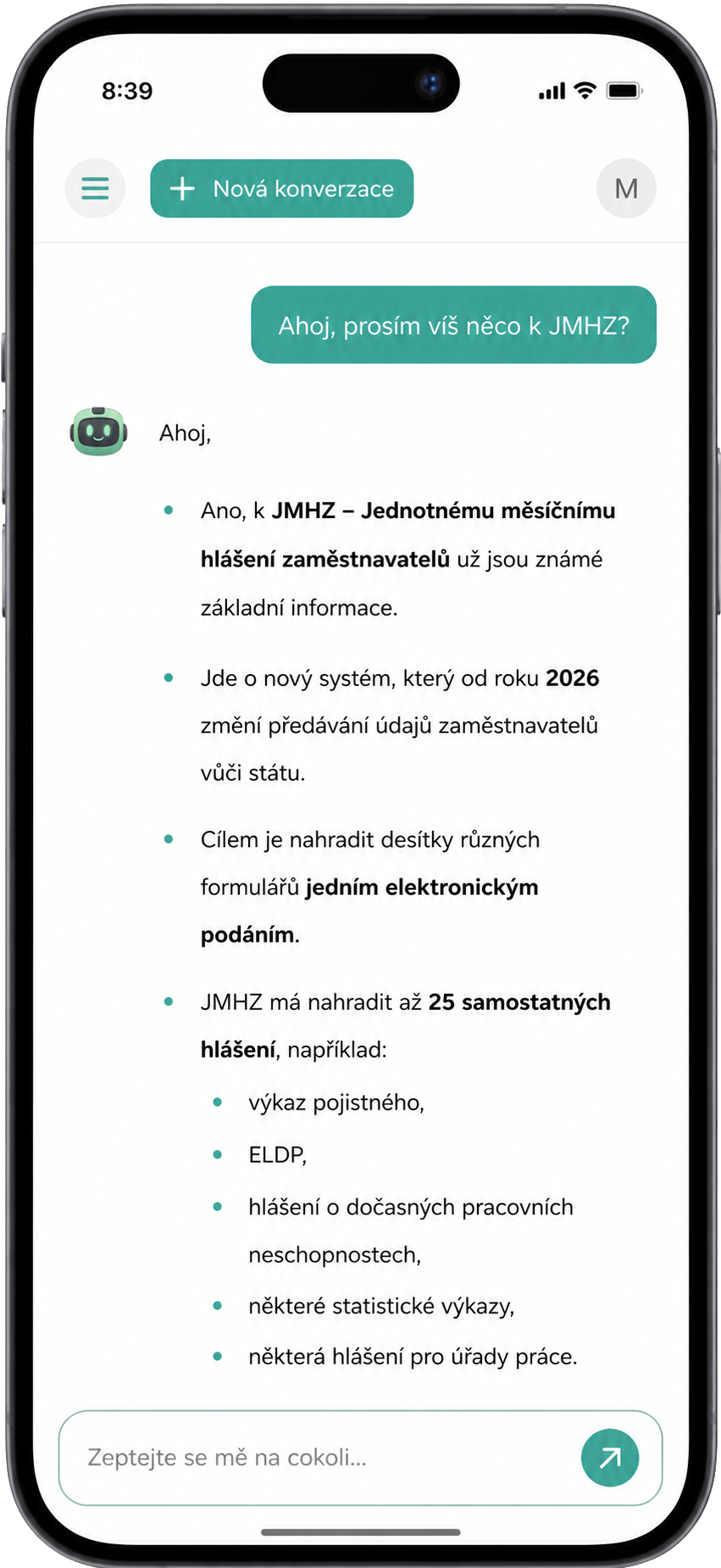 Příklad chatu 1
